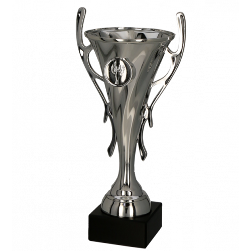 Puchar plastikowy srebrny 24cm
