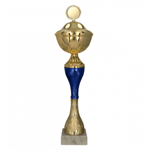 Puchar metalowy z przykrywką 33cm
