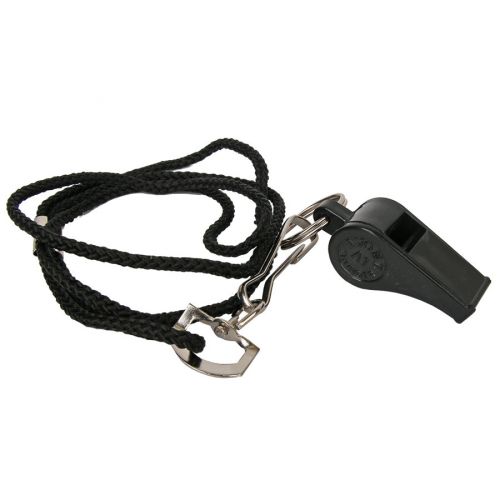 Gwizdek plastikowy mały ze sznurkiem