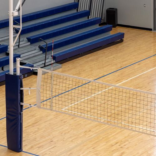 Siatka do siatkówki  profesjonalna z antenkami i klamrą  9,5x1m, PP/b4, oko10,linka 11,70m