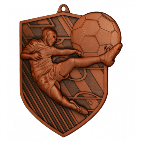 Medal brąz - piłka nożna - medal stalowy