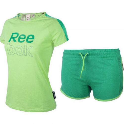 ZESTAW SPORTOWY REEBOK SHORT SLEEVE AO2957 GREEN LUMLIM 128
