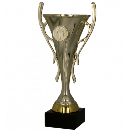 Puchar plastikowy złoty 24cm