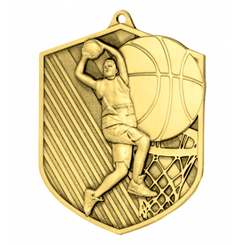 Medal złoty - koszykówka - medal stalowy