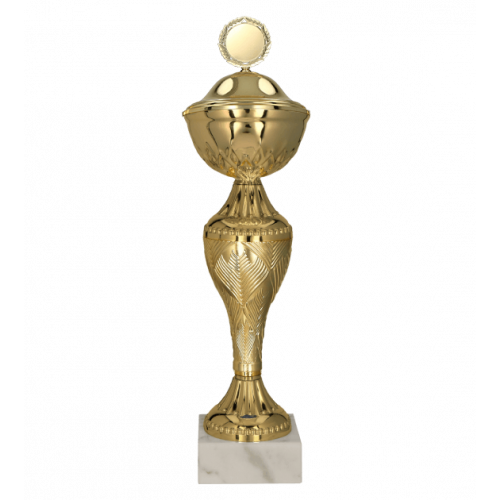 Puchar metalowy z przykrywką 28.5cm