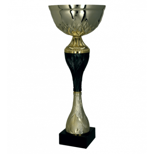 Puchar metalowy złoto-czarny 35cm