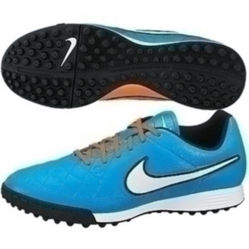 BUTY NIKE TIEMPO GENIO LEATHER TF 631284-418 NEO TURQ/WHITE