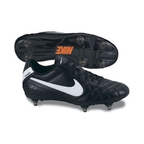 BUTY NIKE TIEMPO NATURAL IV SG 454329 018 BLACK/WHITE-TOTAL