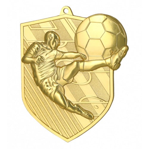 Medal złoty - piłka nożna - medal stalowy