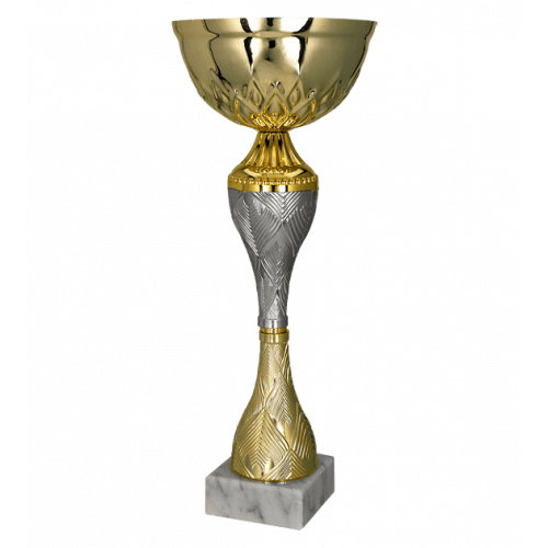 Puchar metalowy złoto-srebrny 30cm
