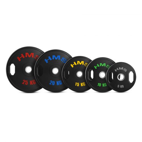 TOG05 2 x 5 KG TALERZ OLIMPIJSKI OGUMOWANY 2 x 5 KG HMS