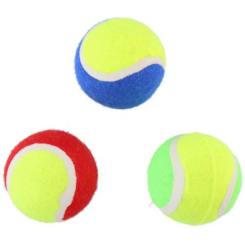PIŁKA TENIS ZIEMNY DLA PSA 3SZT KOLOR