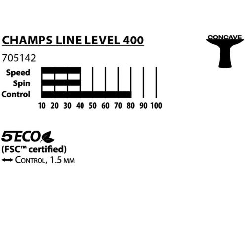 RAKIETKA DO TENISA STOŁOWEGO CHAMPS LINE 400 FSC DONIC