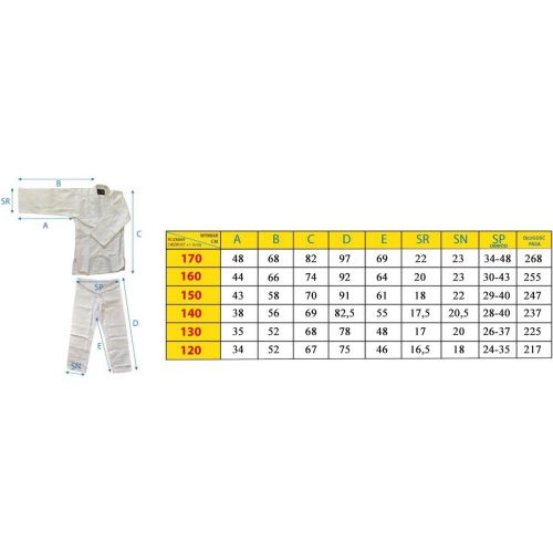 KIMONO ENERO JUDO AIKIDO 140CM NIEBIESKIE