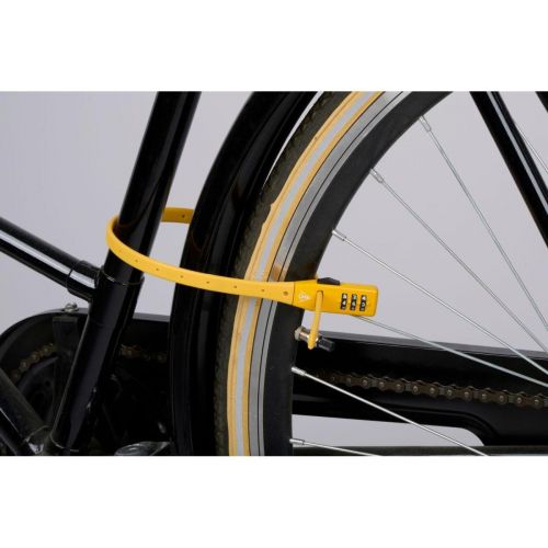 ZAPIĘCIE ROWEROWE PASEK NA SZYFR ŻÓŁTY DUNLOP