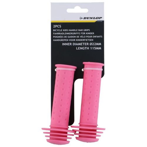 CHWYTY RĄCZKI GRIPY DO KIEROWNICY 115MM RÓŻOWE DUNLOP