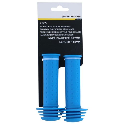 CHWYTY RĄCZKI GRIPY DO KIEROWNICY 115MM NIEBIESKIE DUNLOP