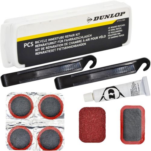 ZESTAW NAPRAWCZY DO DĘTEK ŁATKI I KLEJ 9 ELEMENTÓW BOX DUNLOP