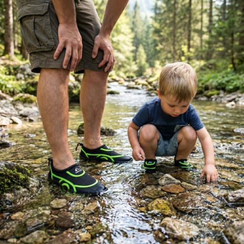 BUTY DO WODY JUNIOR BLACK/GREEN R.29