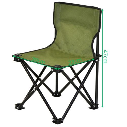 KRZESŁO TURYSTYCZNE SKŁADANE ZIELONE 30X30X25/47CM ENERO CAMP