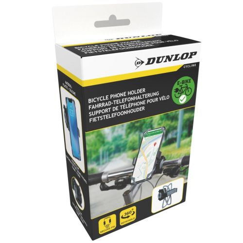UCHWYT ROWEROWY NA TELEFON OBRACANY 360 STOPNI SZARY DUNLOP