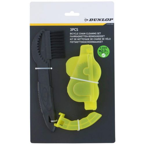 ZESTAW DO CZYSZCZENIA ŁAŃCUCHA ROWEROWEGO 3 ELEMENTY DUNLOP