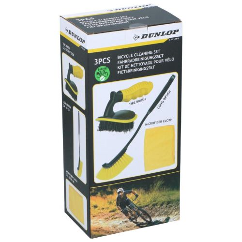 ZESTAW DO CZYSZCZENIA ROWERU 2 SZCZOTKI ŚCIERECZKA DUNLOP