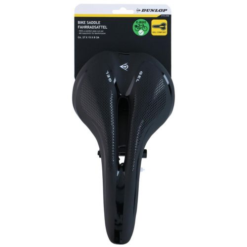 SIODEŁKO ROWEROWE ŻELOWE MTB 27x14,5CM CZARNE DUNLOP