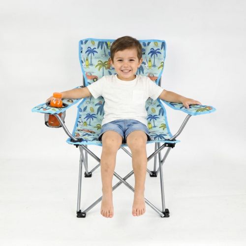 KRZESŁO TURYSTYCZNE SKŁADANE DZIECIĘCE NIEBIESKIE KIDS COLLECTION