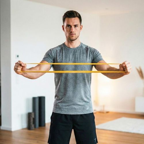 GUMA TAŚMA DO ĆWICZEŃ POWER BAND ŻÓŁTA REA TAPE