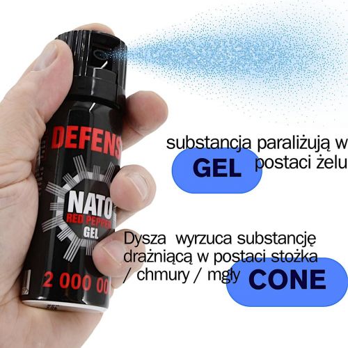 GAZ PIEPRZOWY DEFENCE NATO GEL 2MLN CONE 50ML 40050-C SHARG