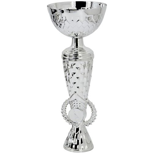 PUCHAR METALOWY SREBRNY 28,5 CM TRYUMF
