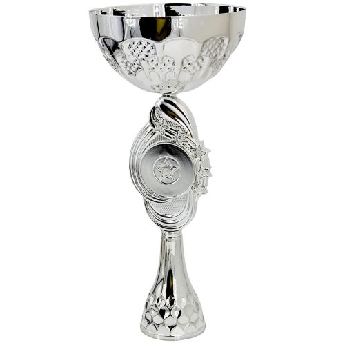 PUCHAR METALOWY SREBRNY 28,5CM TRYUMF