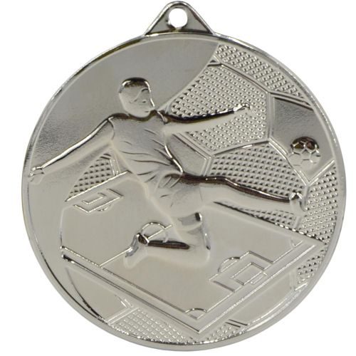 MEDAL SREBRNY PIŁKA NOŻNA METALOWY TRYUMF