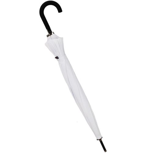 PARASOL DŁUGI PÓŁAUTOMATYCZNY 16 ŻEBER BIAŁY SEMI LINE
