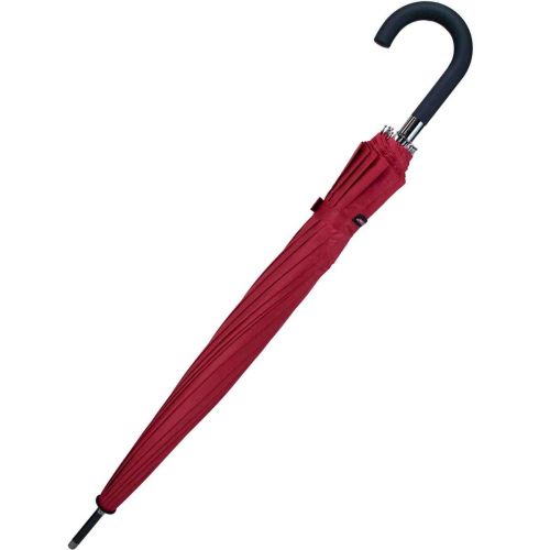 PARASOL DŁUGI PÓŁAUTOMATYCZNY 16 ŻEBER CZERWONY SEMI LINE