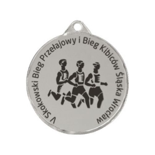 Medal stalowy grawerowany laserem- RMI