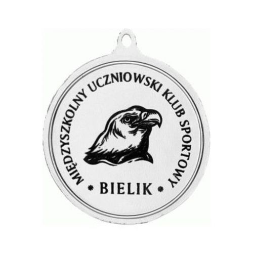 Medal stalowy grawerowany laserem- RMI