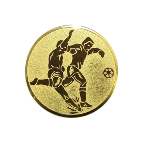 Wklejka aluminiowa złota - piłka nożna
