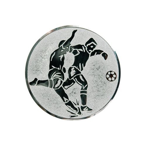 Wklejka aluminiowa srebrna - piłka nożna