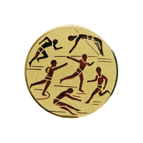 Wklejka aluminiowa złota - lekkoatletyka