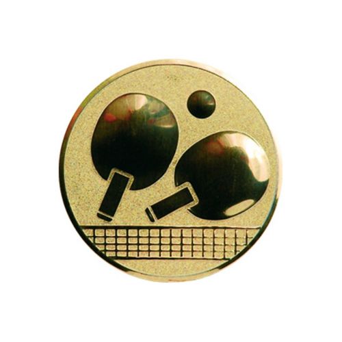 Wklejka aluminiowa złota - tenis stołowy
