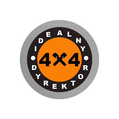 Wklejka 38mm  srebrna z kolorowym nadrukiem