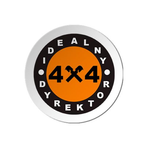 Wklejka 38mm  biała z kolorowym nadrukiem