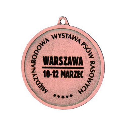 Medal stalowy grawerowany laserem- RMI
