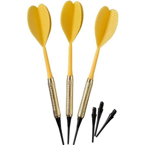 RZUTKI LOTKI PLASTIKOWE DART 3SZT BEZPIECZNE ŻÓŁTE BEST SPORTING