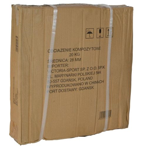 OBCIĄŻENIE BETONOWE 20 KG ENERO FIT fi26,5MM