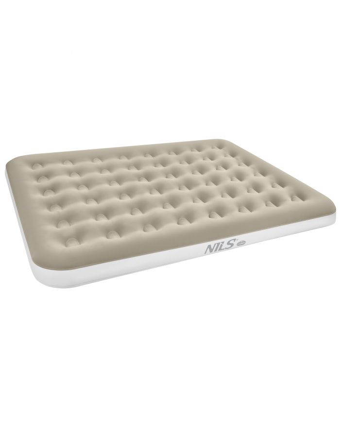 NC2803 MATERAC TURYSTYCZNY DMUCHANY 203X152X22 CM BEŻOWY NILS CAMP