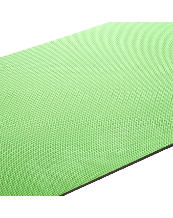 MFK08 GREEN-BLACK MATA FITNESS KLUBOWA Z OTWORAMI 140*60CM EVA 15MM HMS PREMIUM