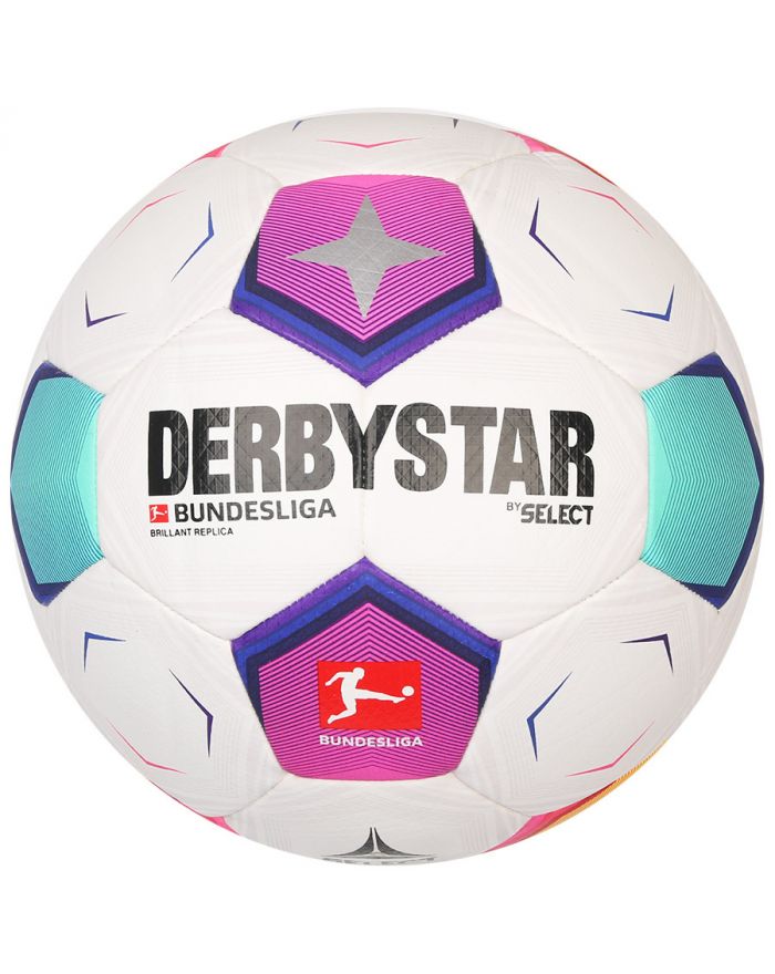 Piłka DerbyStar Bundesliga 2023 Brillant Replica biała